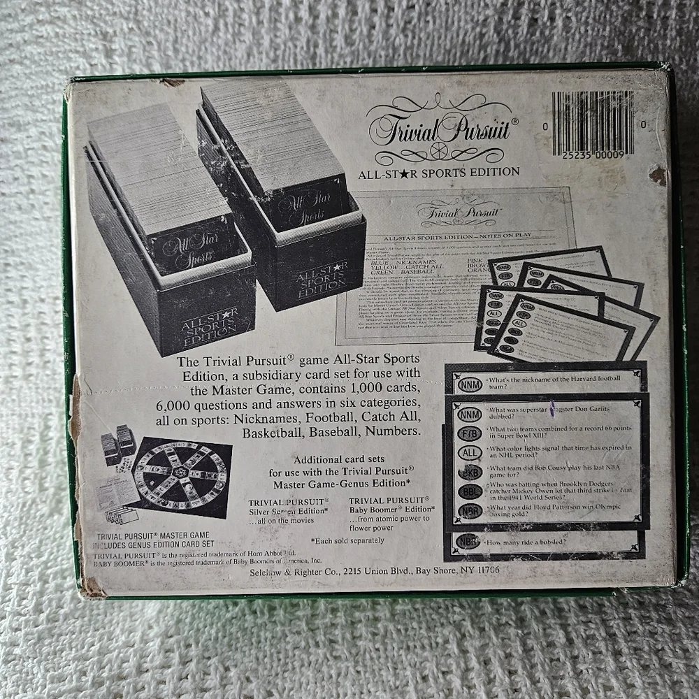 Trivial Pursuit Card‎ Game - All Star Sports Edition Expansion Set VINTAGE - Picture 9 of 16